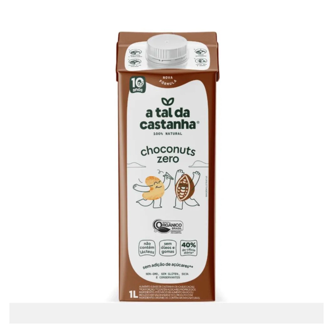 Bebida Choconuts Zero a Tal da Castanha 1L