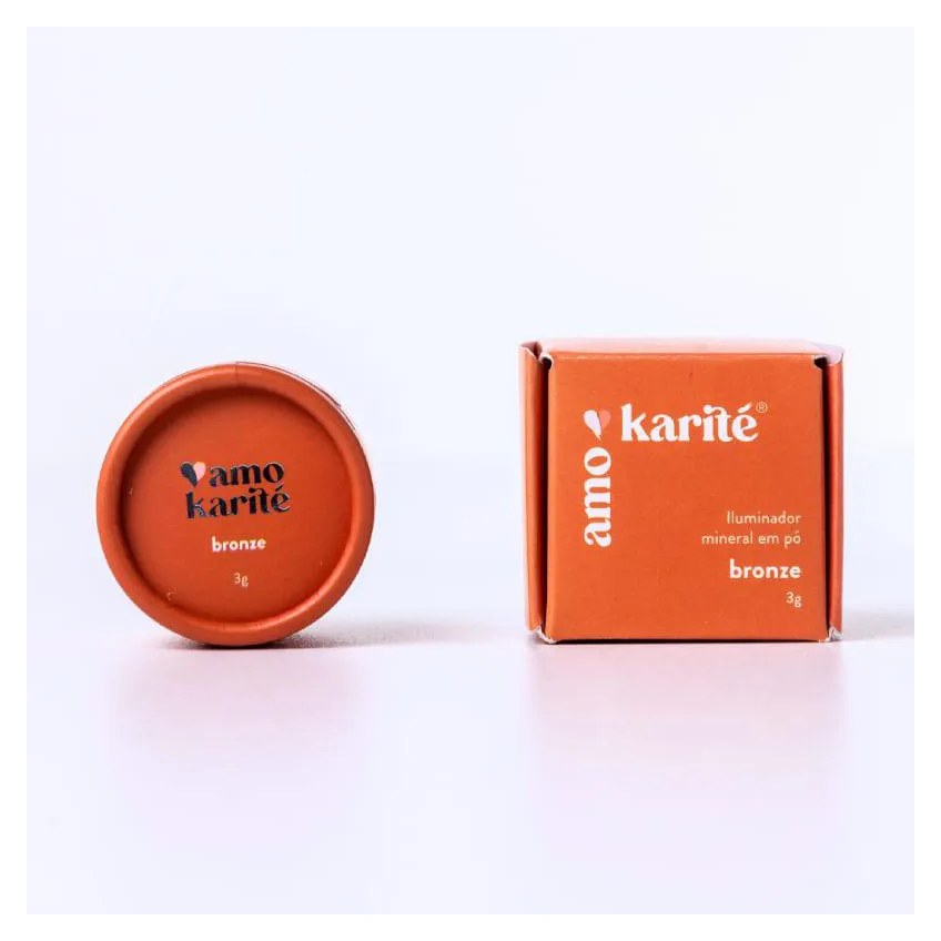 Iluminador Mineral em Pó Bronze Amokarité 3G