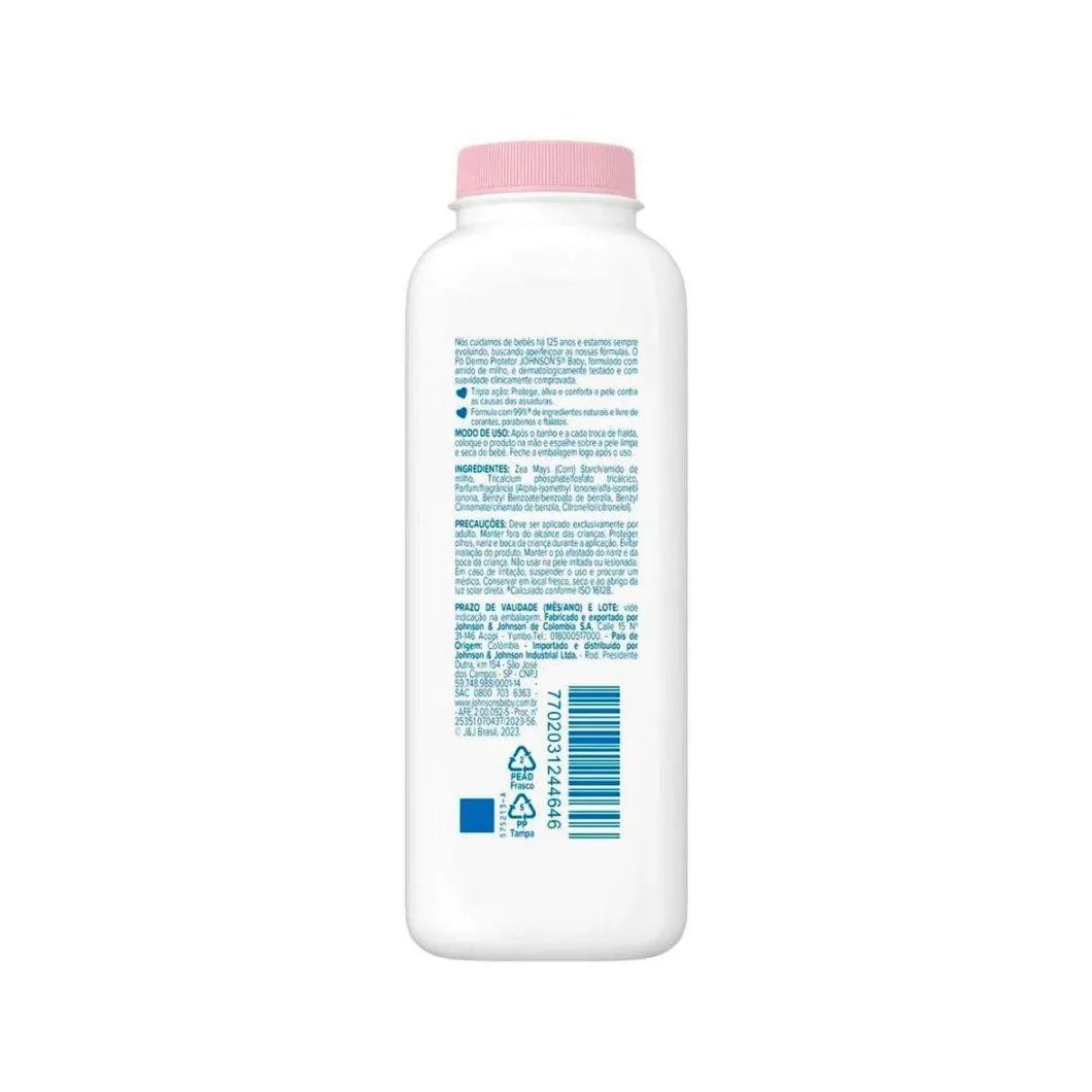 Talco Po Dermo Protetor Johnsons Baby Tradicional 100G