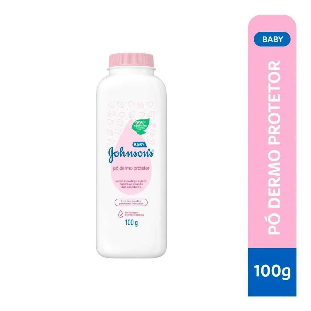 Talco Po Dermo Protetor Johnsons Baby Tradicional 100G