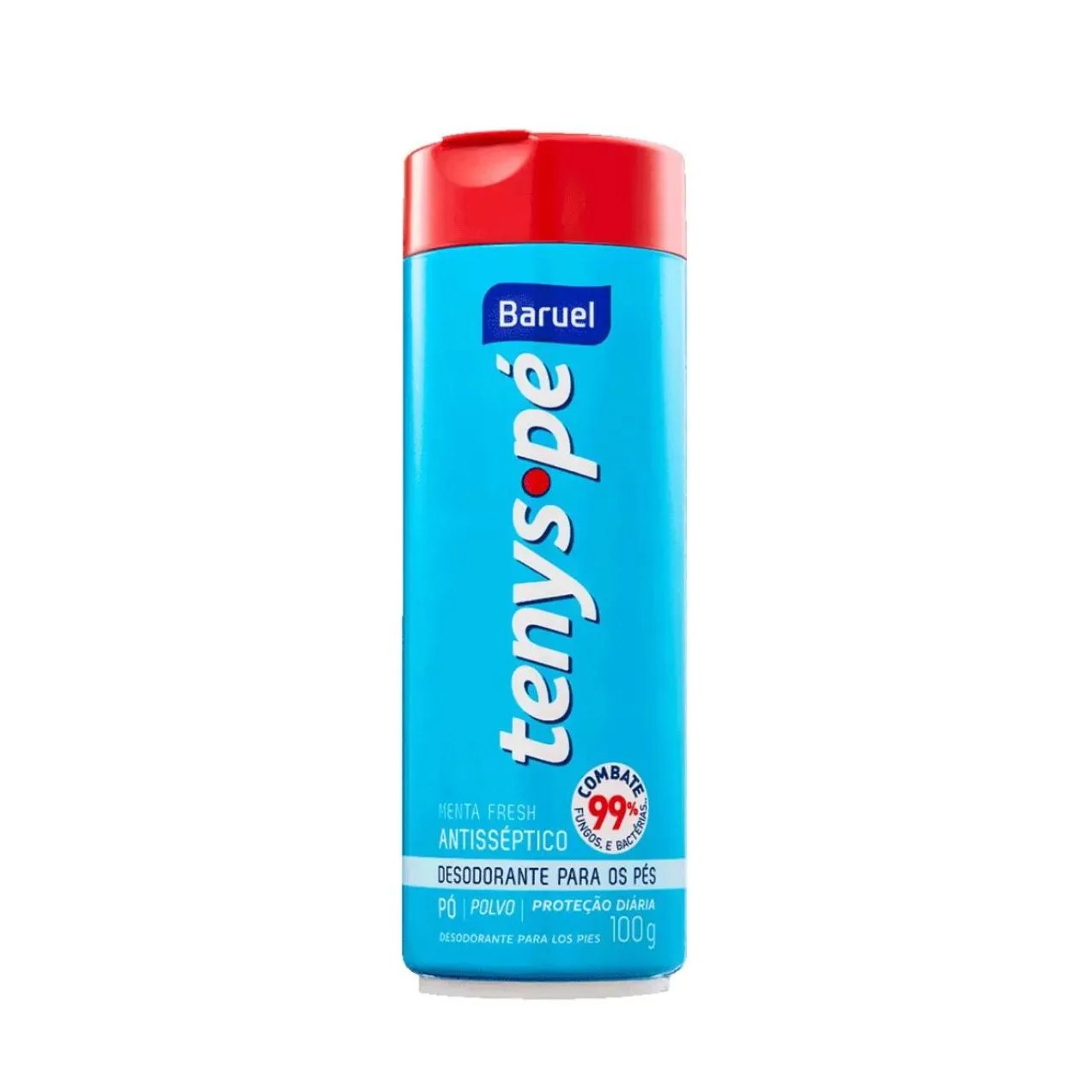 Talco Desodorante para Pés Tenys Pé Menta Fresh 100 G