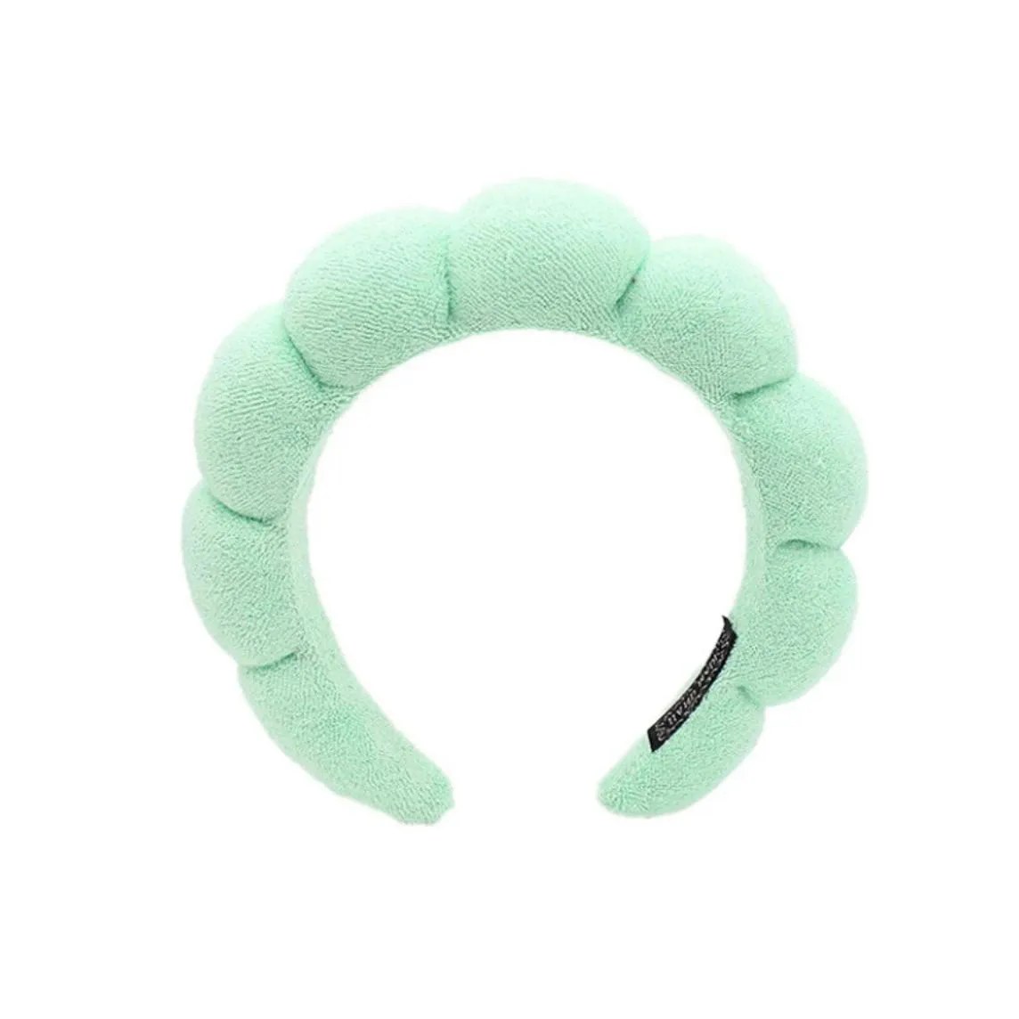Tiara de Cabelo Spa - Cerejando Verde Água