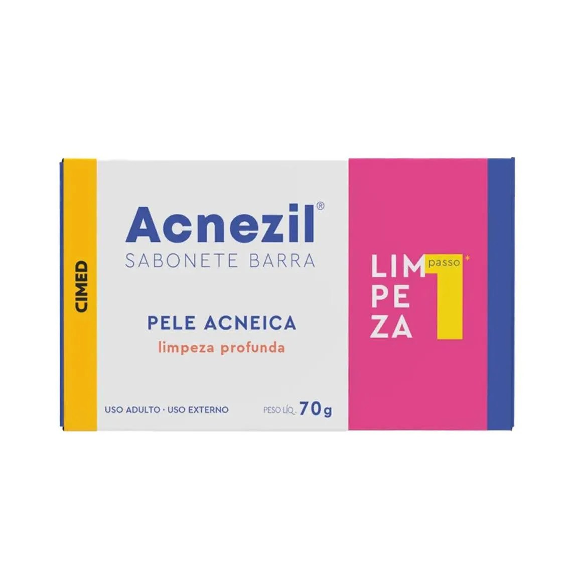 Acnezil Sabonete Barra Pele Acneica 70G - Cimed