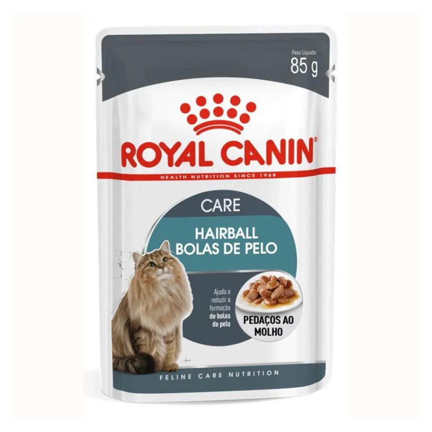 Kit 3 Sachê Royal Canin Hairball Bola Pelo Gato Adult 3X85Gr