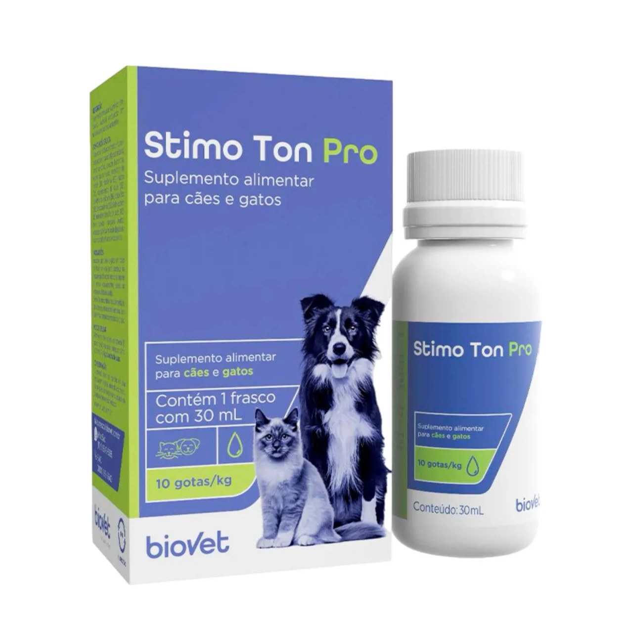 Suplemento Stimo Ton Pro Biovet para Cães e Gatos 30Ml