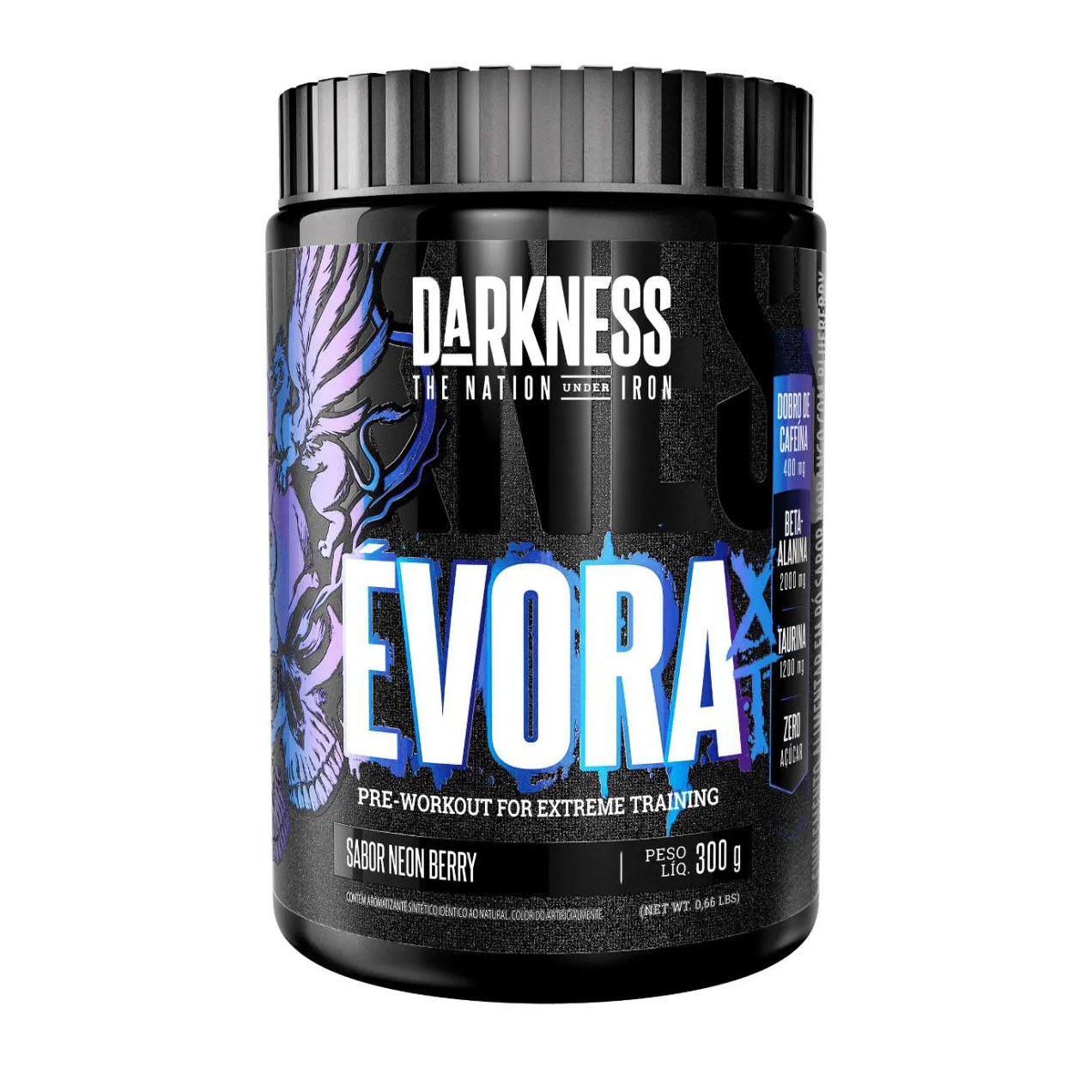 Évora Xt Darkness - Pré-Treino com Dobro de Cafeína