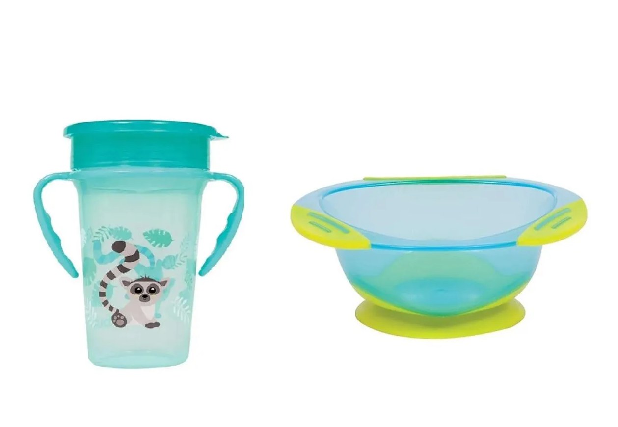 Kit Copo 360° 300Ml + Prato Bowl Buba
