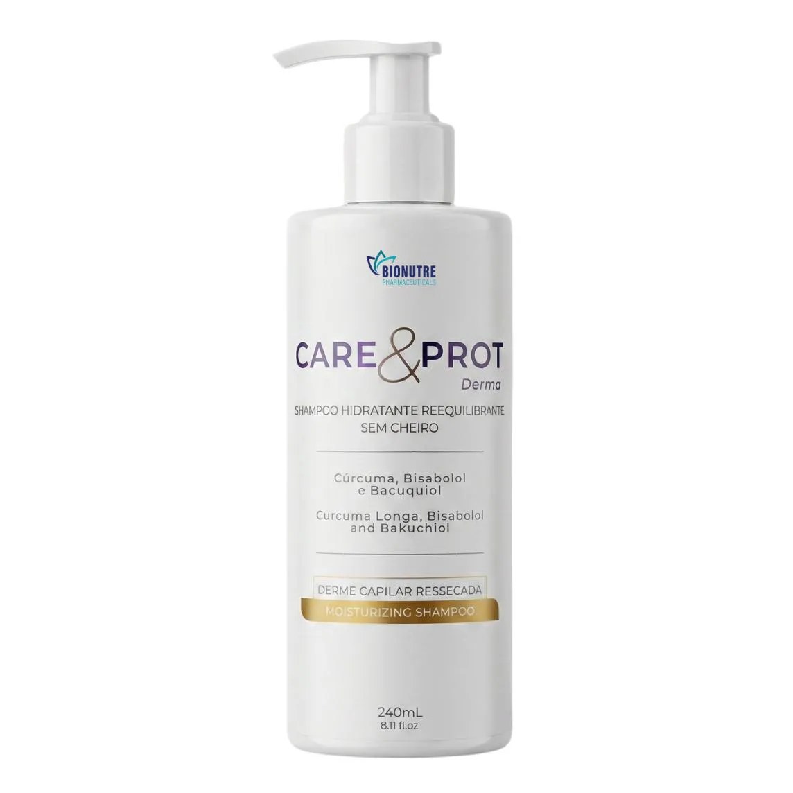 Shampoo Reequilibrante Care&Prot Derma 240Ml - sem Cheiro - Psoríase