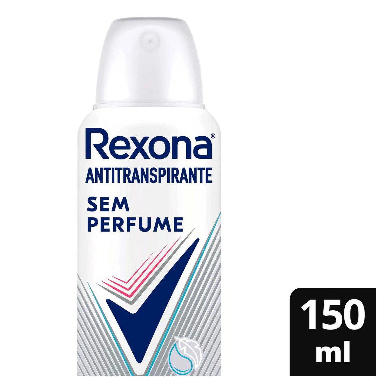 Desodorante Antitranspirante Aerosol Rexona Sem Perfume Feminino 72h 150ml