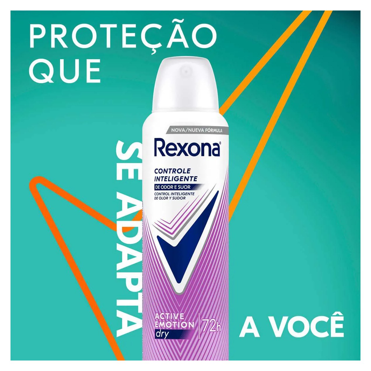 Desodorante Antitranspirante Aerosol Rexona Active Emotion Feminino 72h 150ml