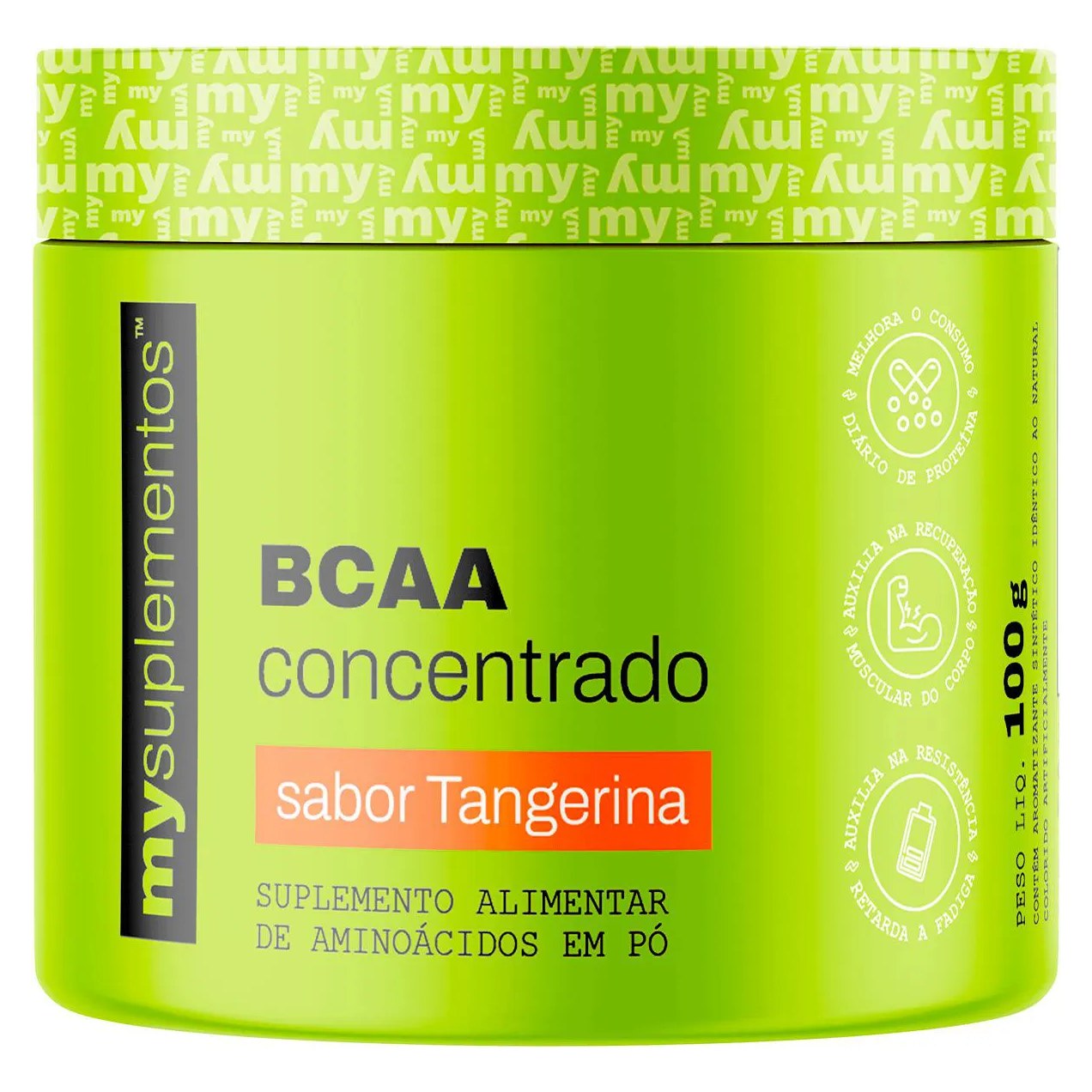 Bcaa Ultra 100G (Tangerina) | 100% Concentrado - My Suplementos