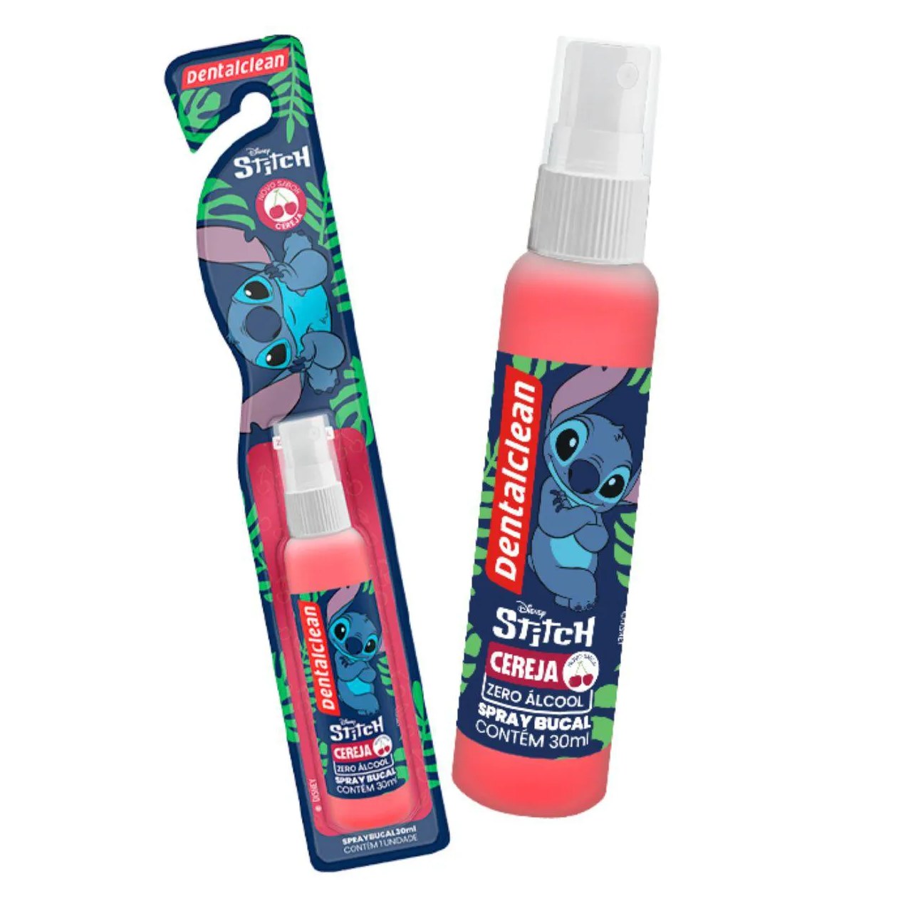 Spray Aromatizante Bucal Cereja Stitch 30Ml - Dentalclean
