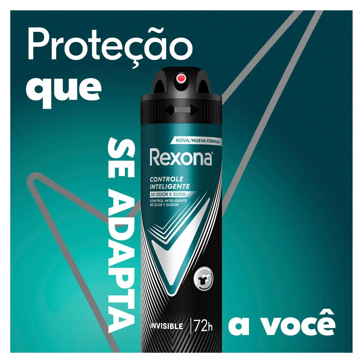 Desodorante Antitranspirante Aerosol Rexona Men Invisible 72h 150ml