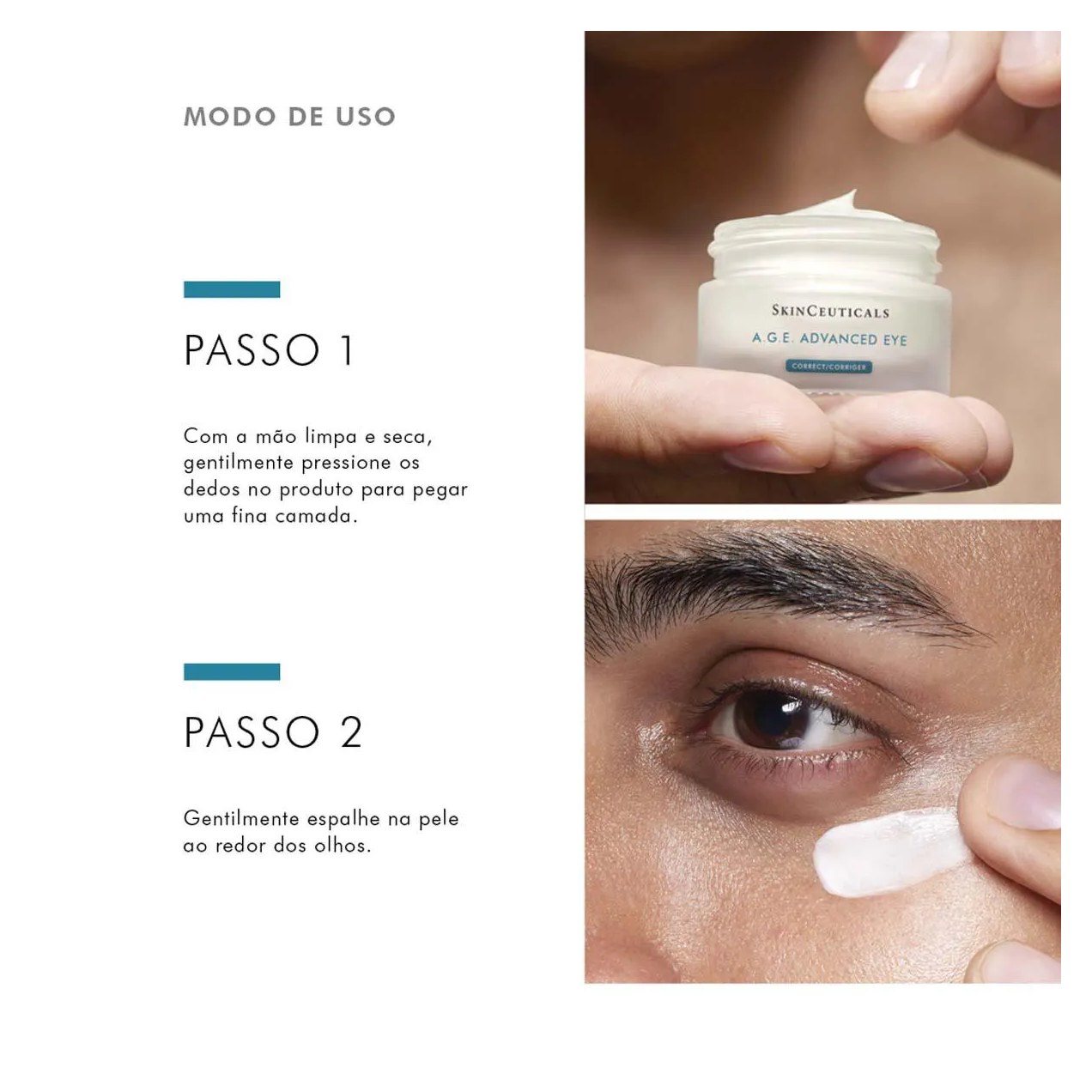 Creme Corretor para Área dos Olhos SkinCeuticals A.G.E. Advanced Eye Tratamento Antirruga para Contorno dos Olhos 15ml