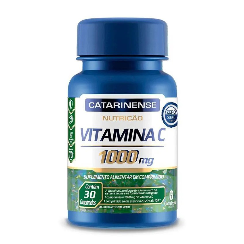 Vitamina C 1000Mg Catarinense Pharma 30 Cápsulas