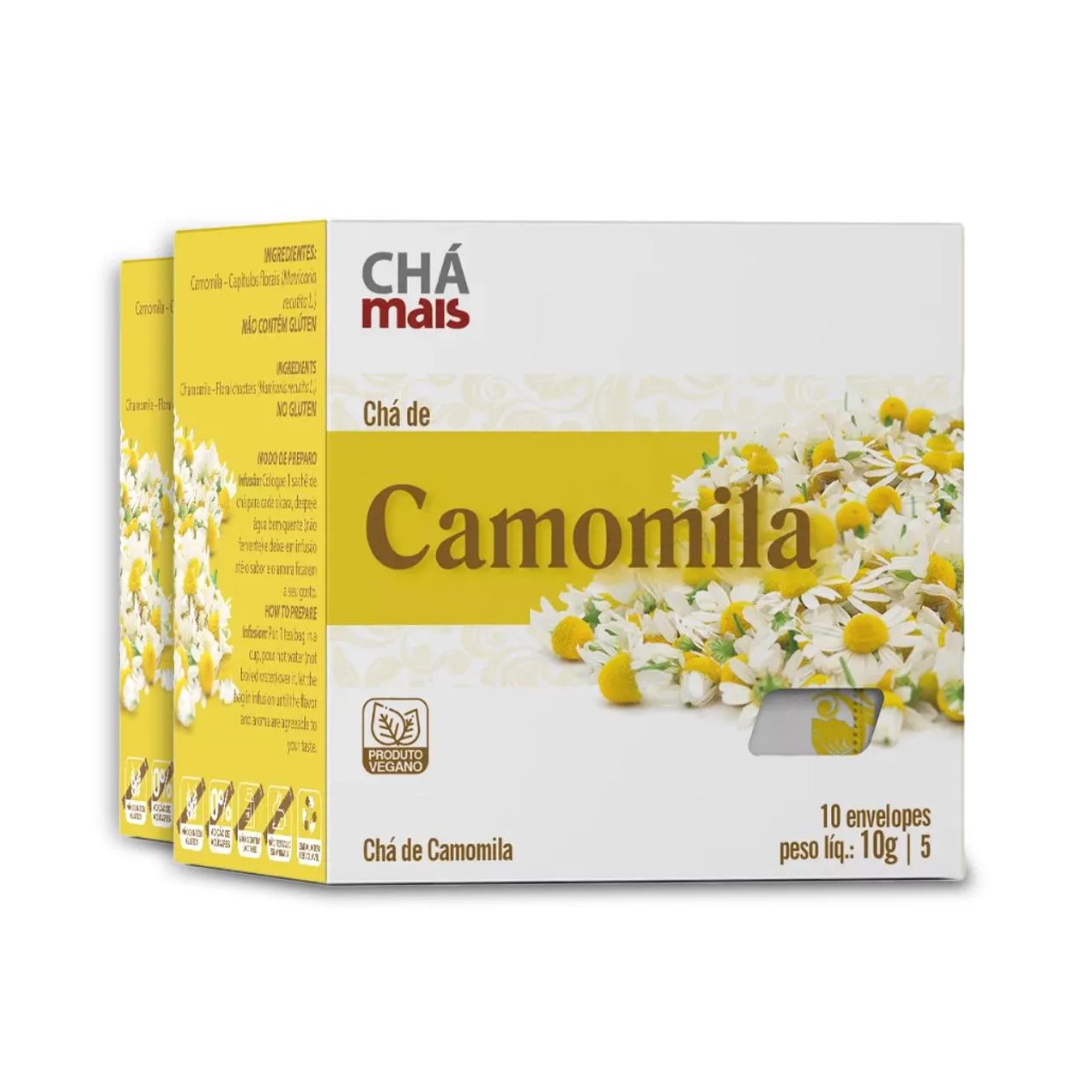 Kit 2 Chá Camomila Chámais 10 Sachês 10G