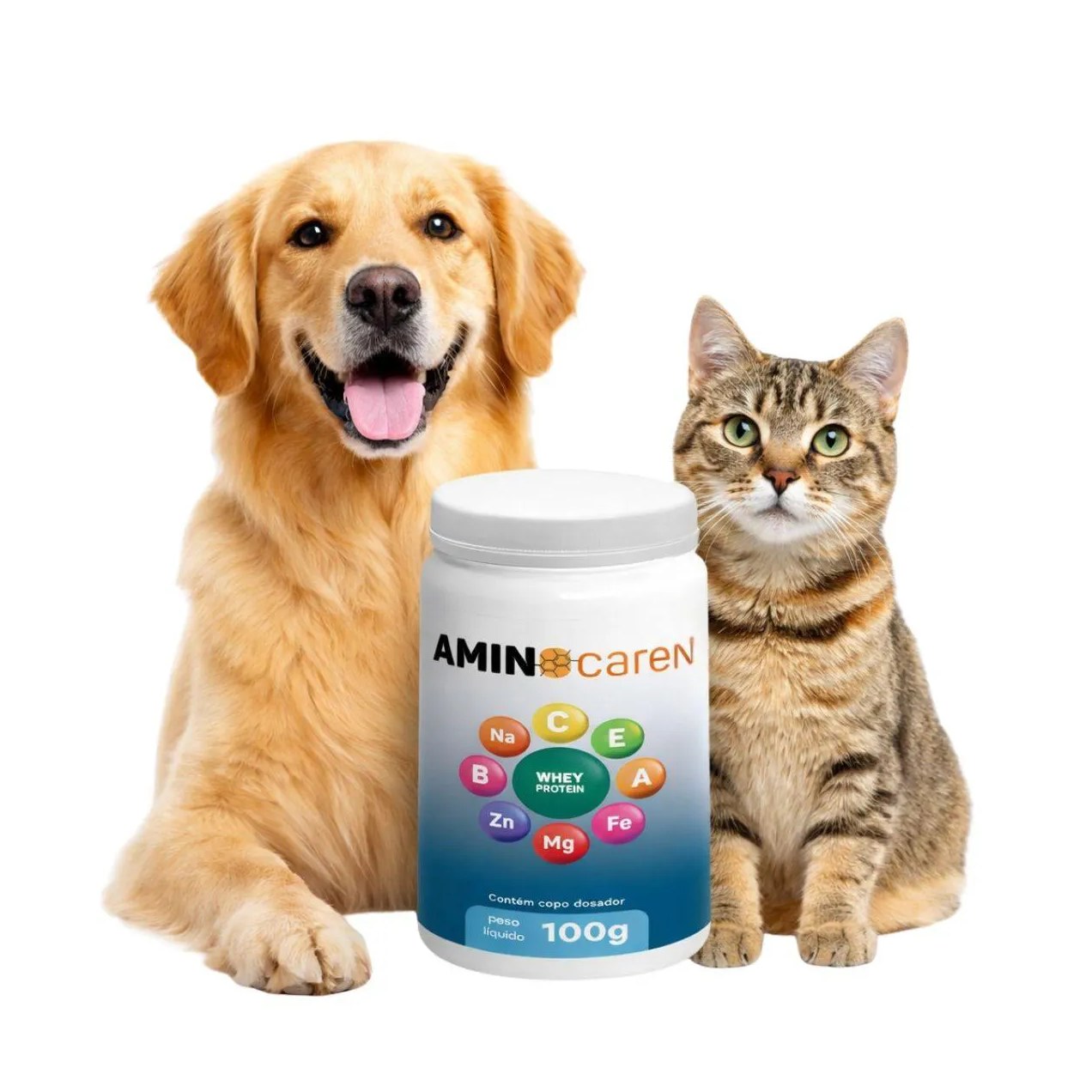 Aminocare Multivitamínicos, Suplemento Alimentar para Cães e Gatos - 100G