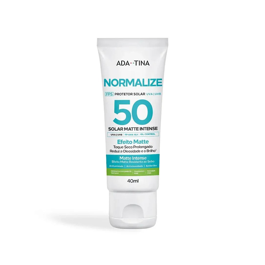 Ada Tina Normalize Solar Matte Intense Fps 50 - Protetor Solar 40ml