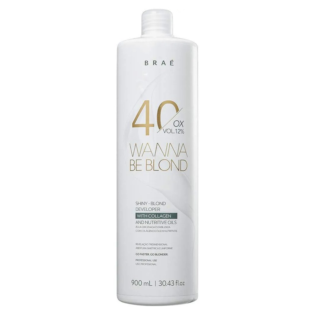 Brae - Wanna Be Blond - Agua Oxigenada 40 Volumes 900 Ml 12%
