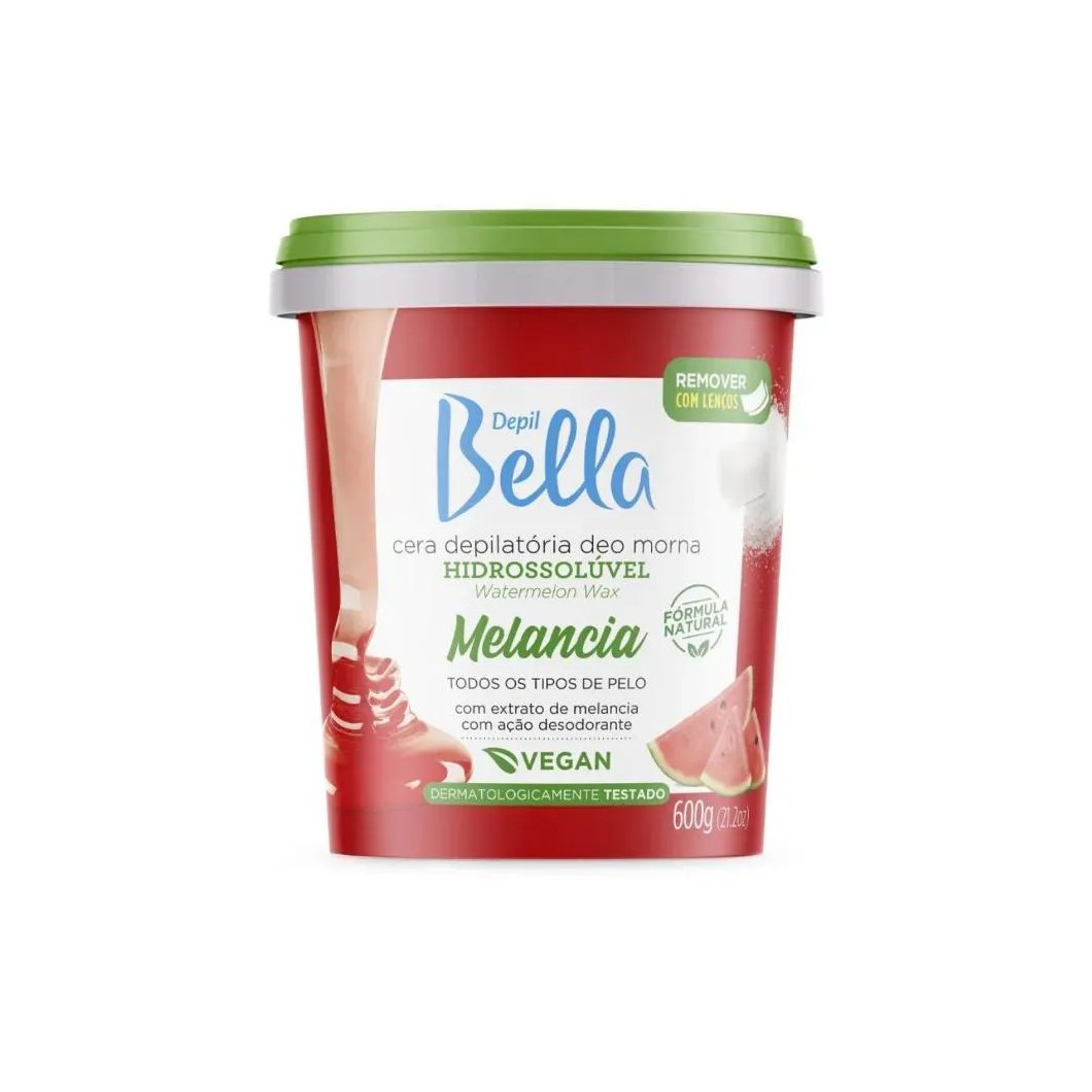 Cera Depilatória Depil Bella Melancia Hidratação 600 G