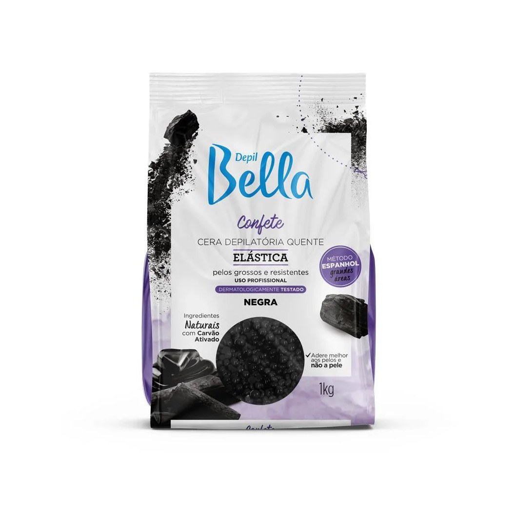 Depil Bella Cera Depilatória Quente Confete Negra 1000G