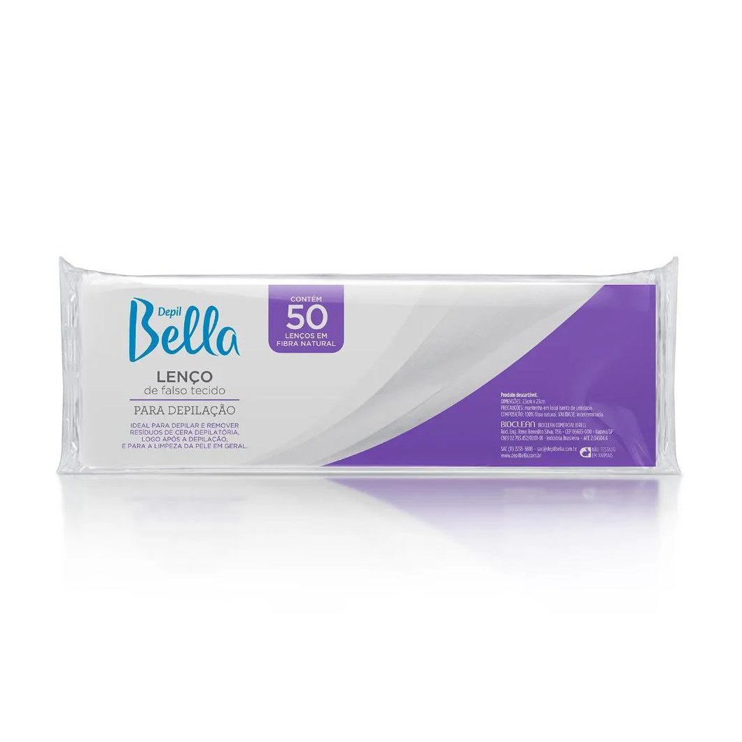 Depil Bella Lenços para Depilação 50 Unidades