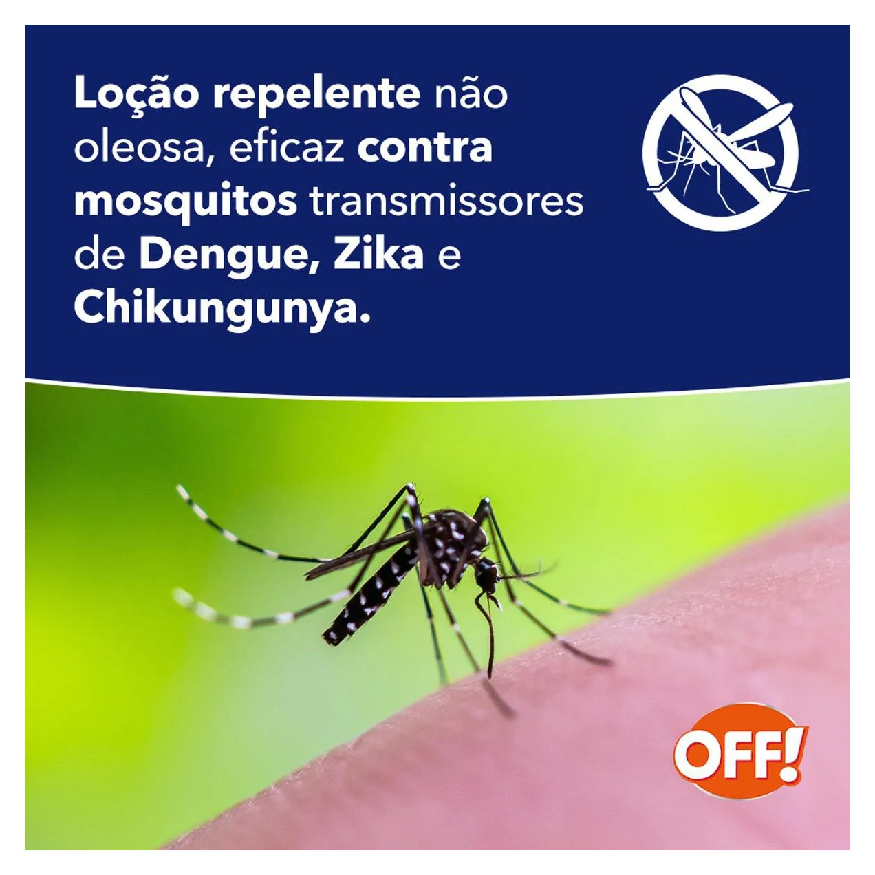 Repelente de Insetos Off! Active com DEET Longa Duração Loção 100ml