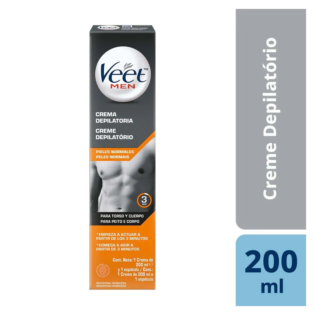Creme Depilatório Veet Men Pele Normal 200ml