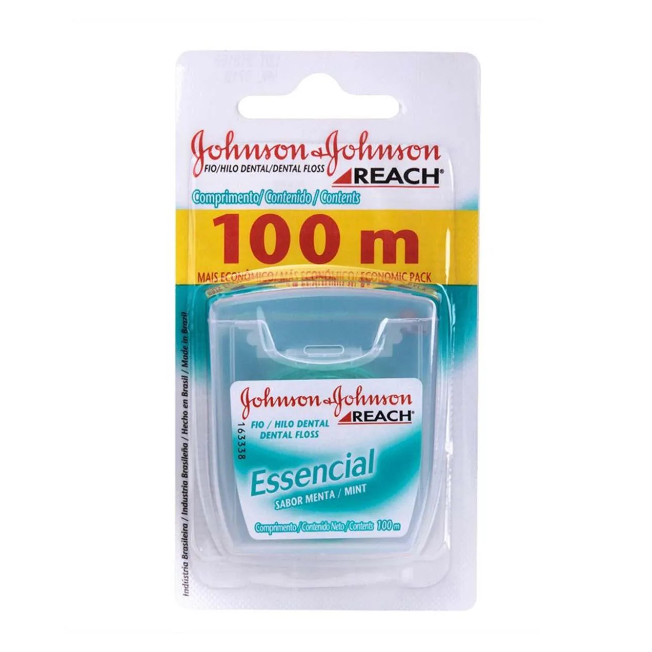 Fio Dental Johnson's Reach Essencial Sabor Menta 100 metros