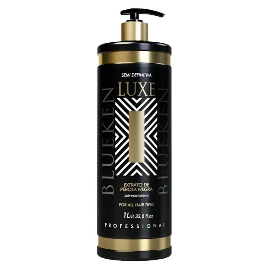 Blueken Luxe - Escova Semi Definitiva Extrato de Pérola Negra 1L