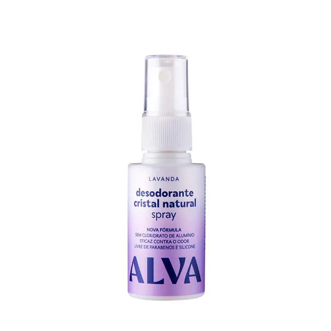 Desodorante Alva Spray Cristal Natural Lavanda 30Ml