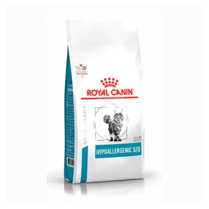 Ração Royal Canin Dieta Veterinária Hipoalergênica para Gatos Adultos 1,5 Kg