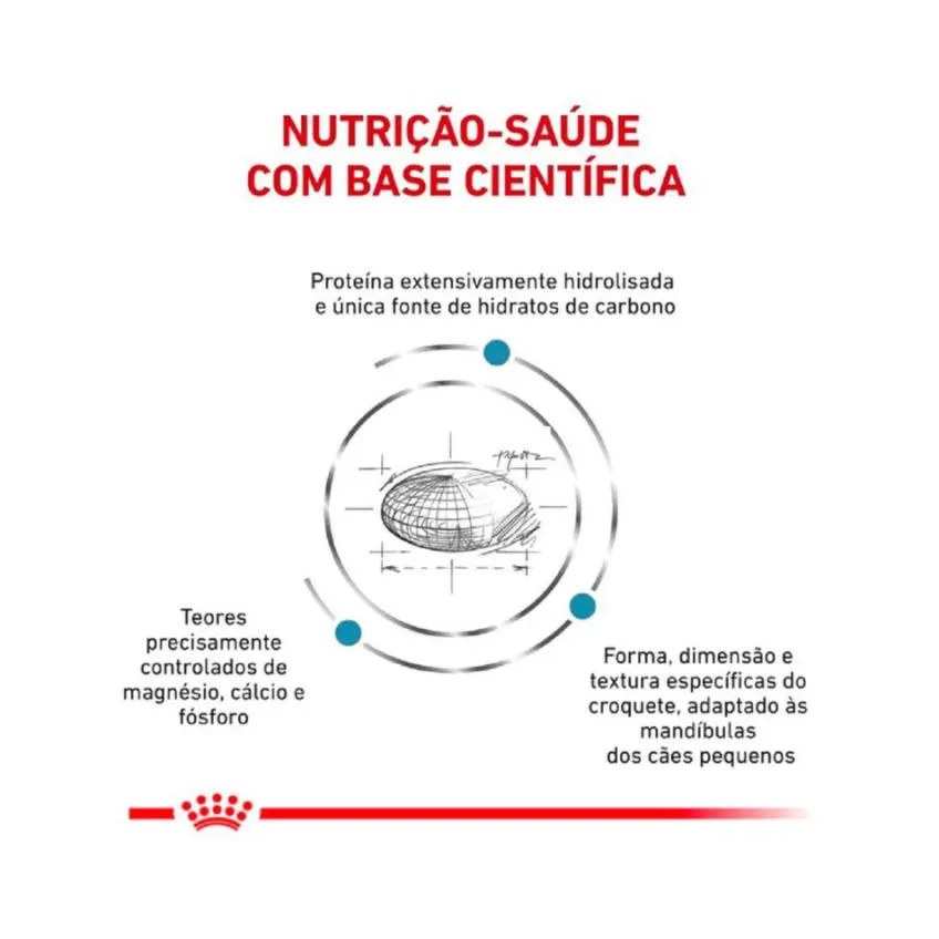 Ração Royal Canin Dieta Veterinária Hipoalergênica Small Dog para Cães Adultos de Pequeno Porte 7,5Kg