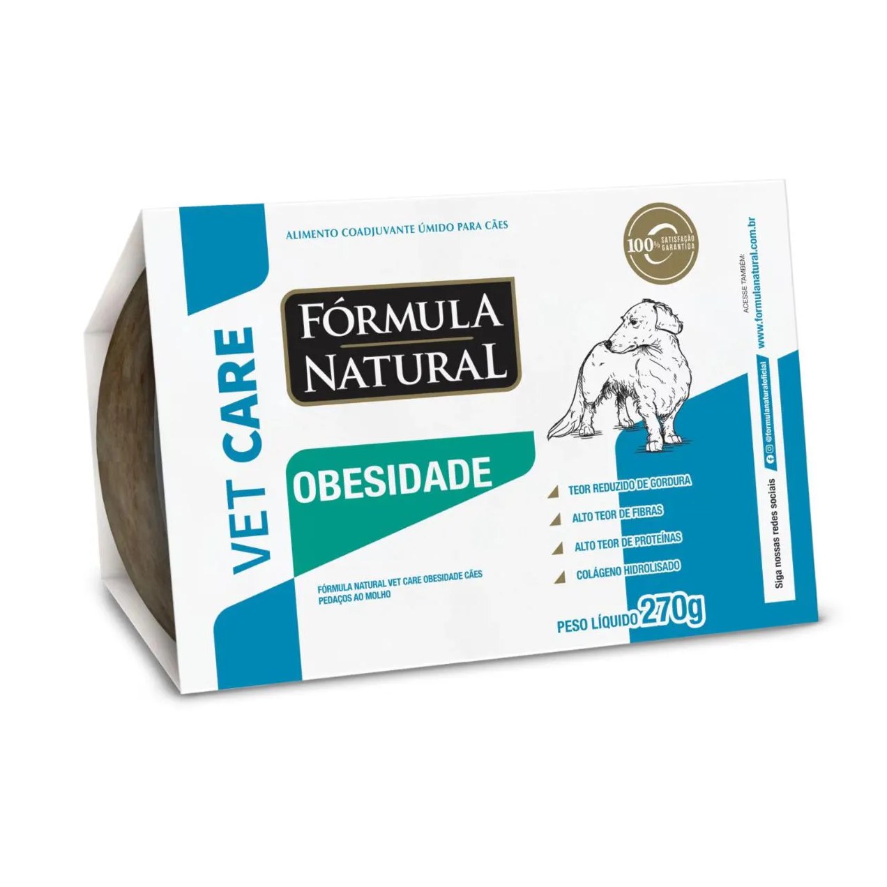 Ração Úmida Fórmula Natural Vet Care Obesidade 270Gr Cães Adultos
