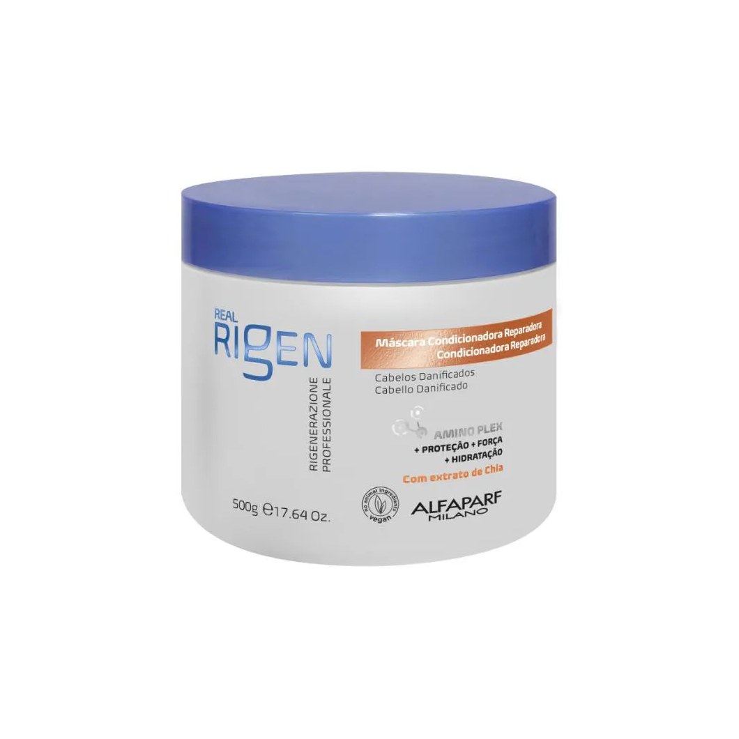 Máscara Alfaparf Real Rigen Condicionadora Reparadora 500 G