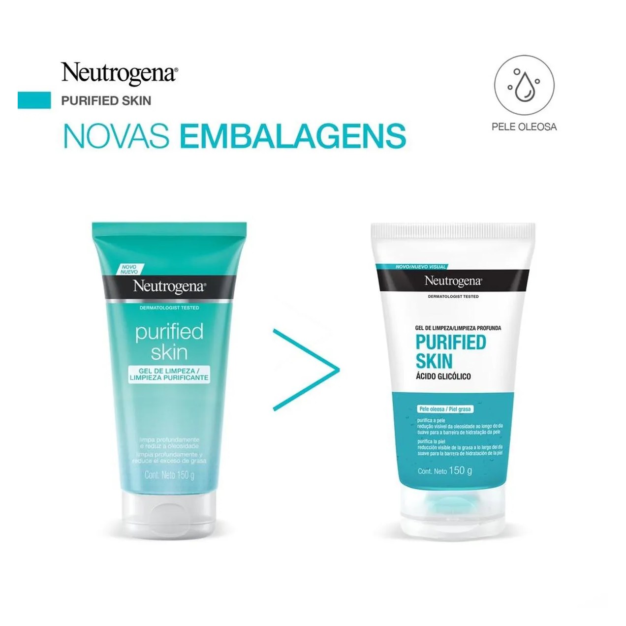 Esfoliante Facial Purificante Neutrogena Purified Skin com 100g