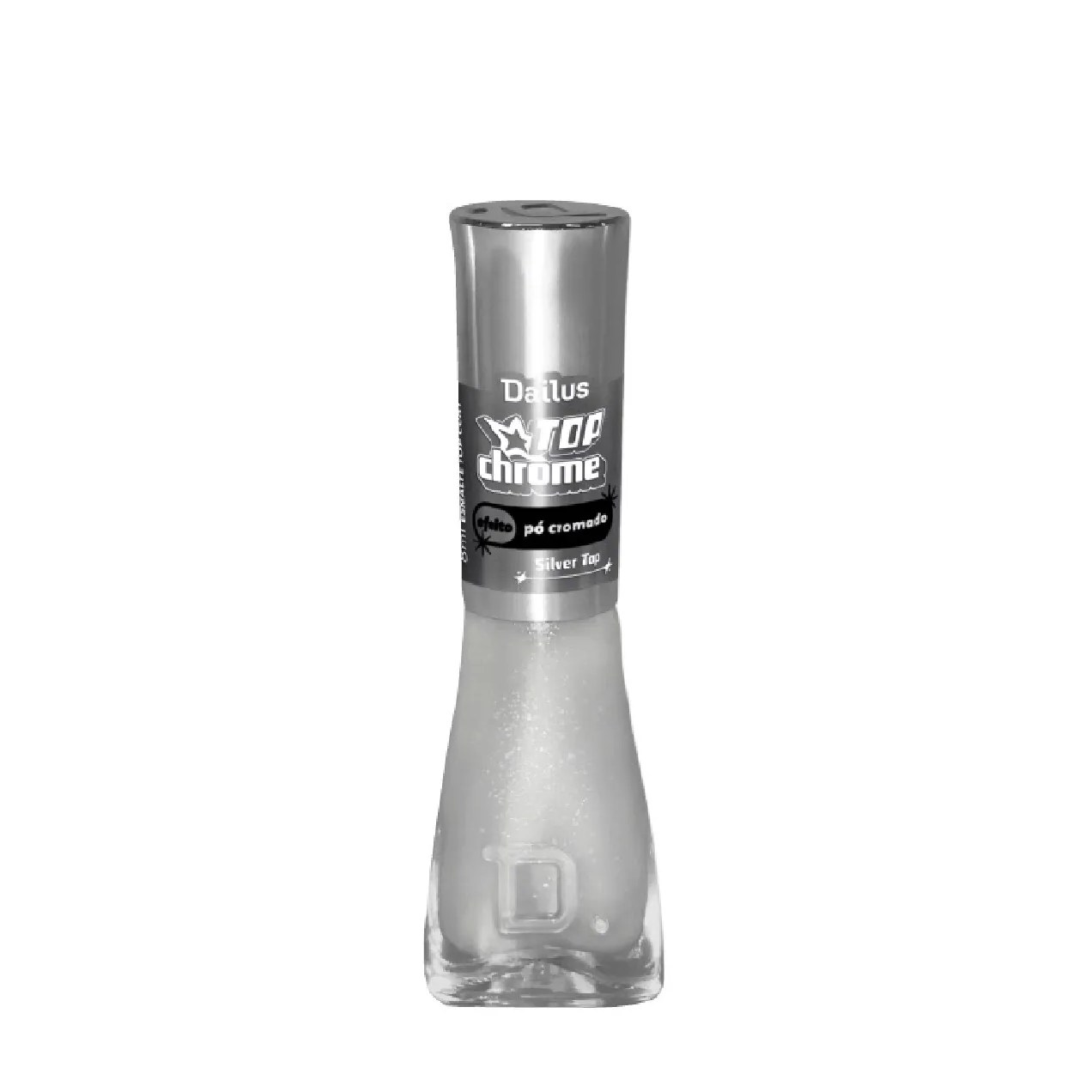 Esmalte Top Coat Dailus Top Chrome 8ml - Silver Top