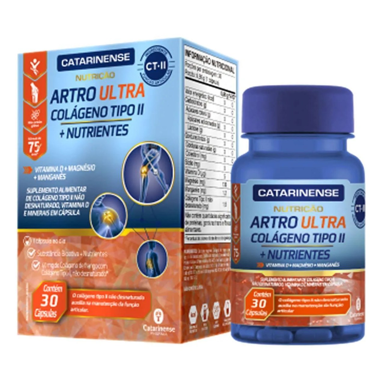 Artro Ultra Colágeno Tipo Ii - 30 Cápsulas - Catarinense Nutrição