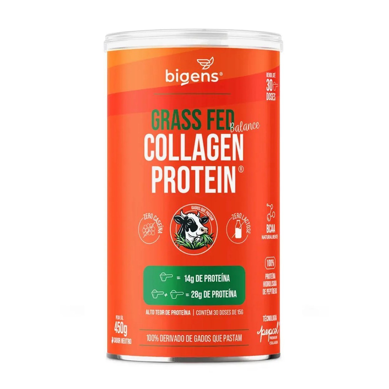 Grass Fed Balance Collagen Protein - 450G Neutro - Bigens