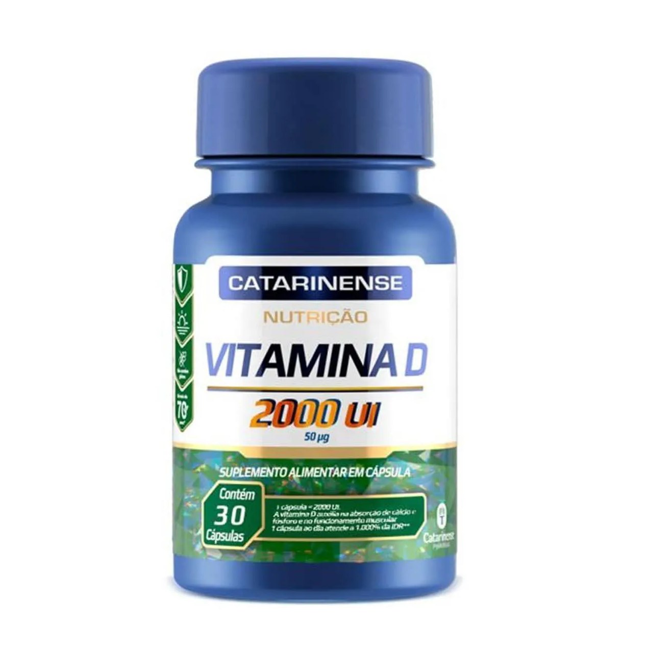 Vitamina D 2000Ui - 30 Cápsulas - Catarinense Nutrição