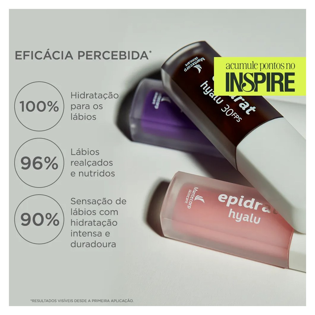Kit C/ 3 Lip Oil - Epidrat Hyalu Berry