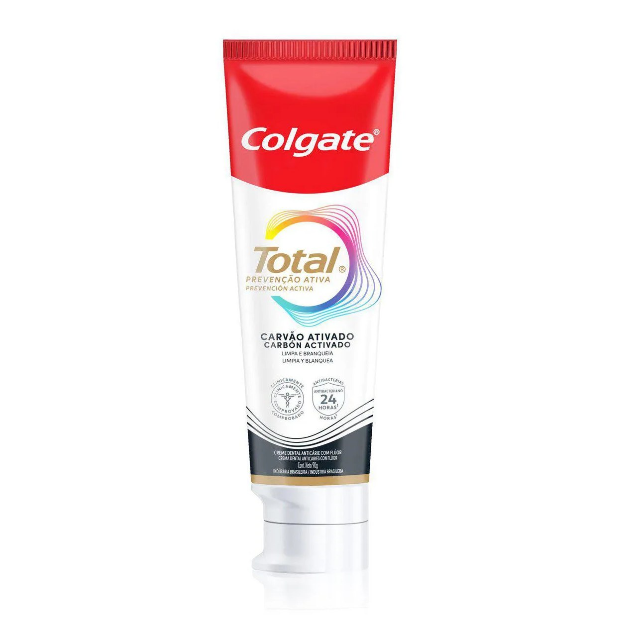 Creme Dental Colgate Total Carvão Ativado 90g