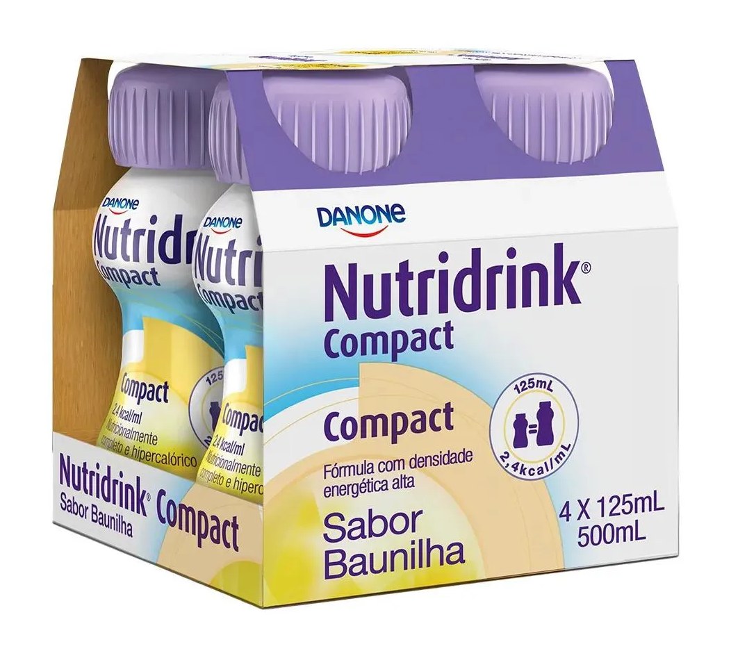 Nutridrink Compact Protein Baunilha 125Ml - Pack com 4 Unidades