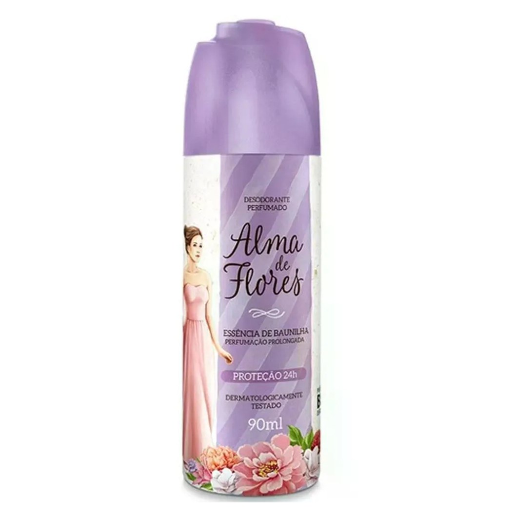 Desodorante Alma de Flores Essencia de Baunilha Spray 90Ml