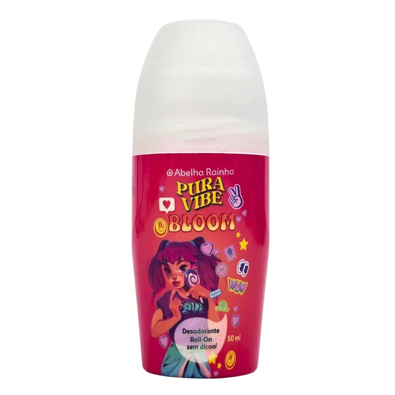 Desodorante Roll-On Feminino Bloom Pura Vibe Abelha Rainha 50Ml