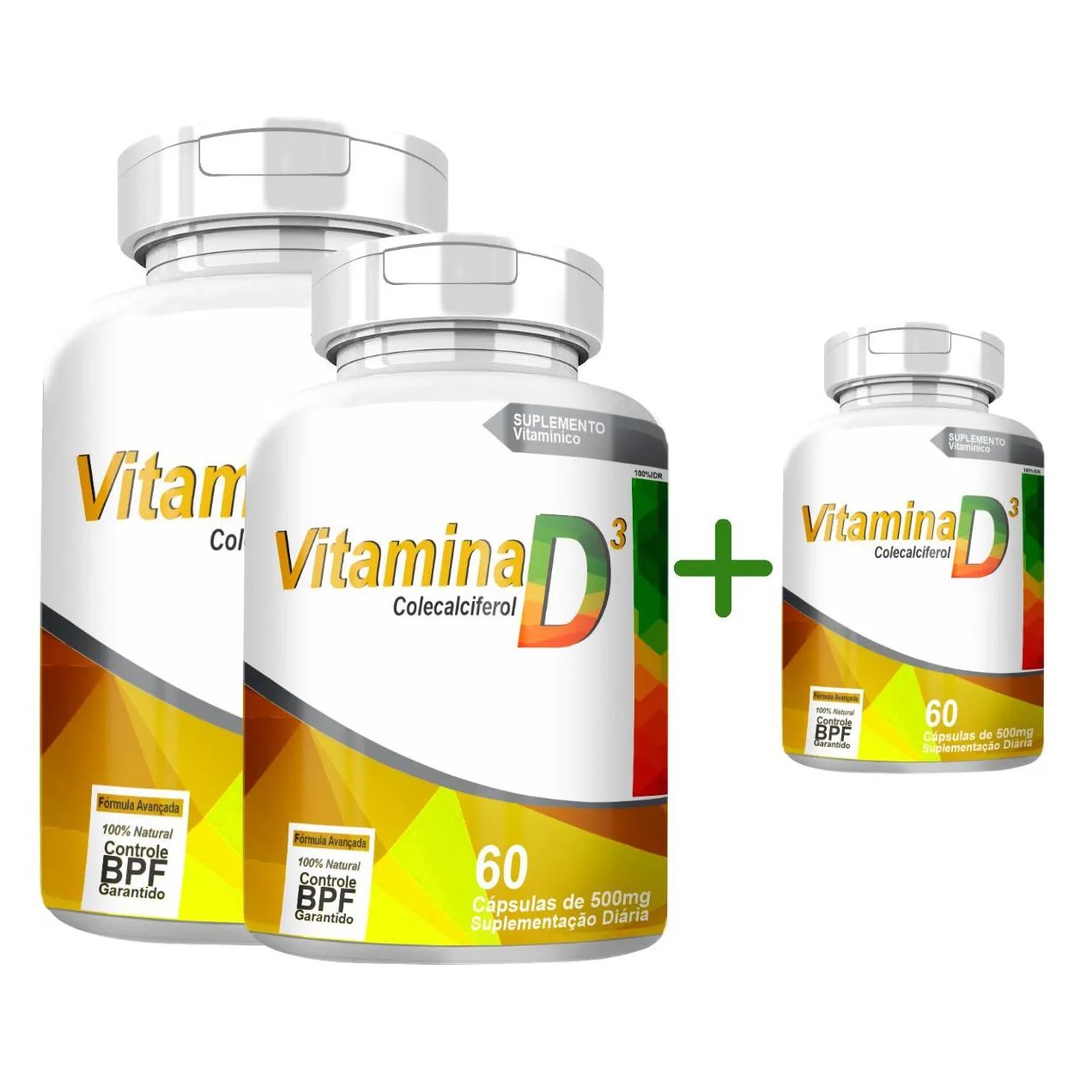 Vitamina D3 Colecalciferol 2000Ui Compre 2 Leve 3 com Total de 180 Capsulas