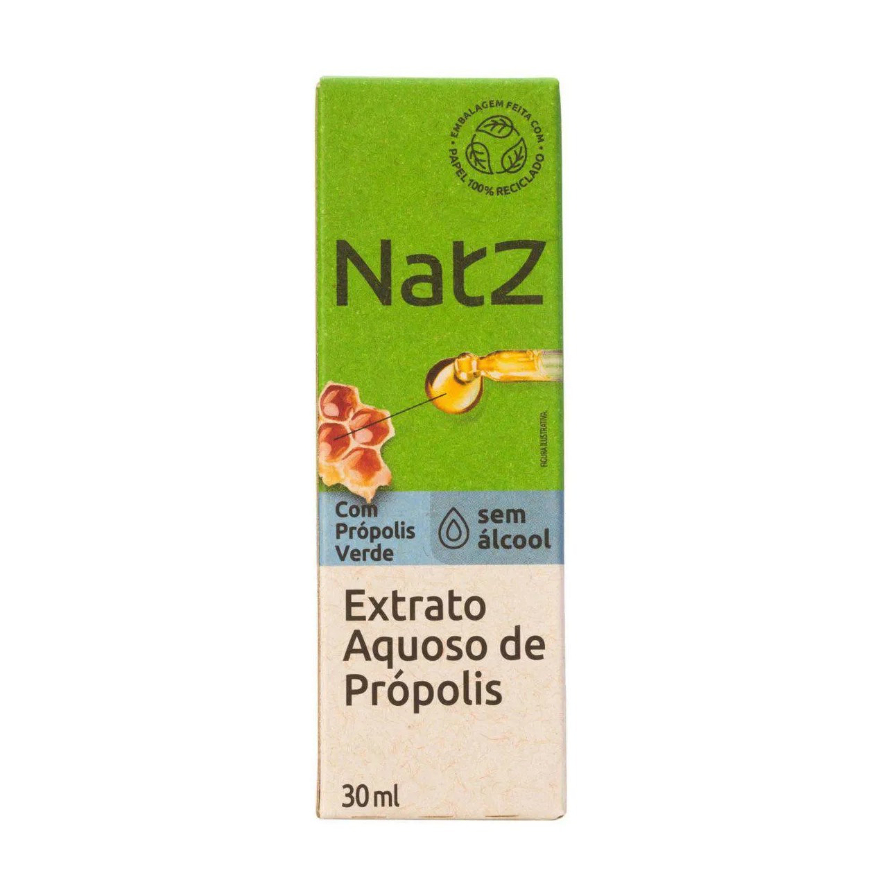 Extrato Aquoso de Própolis Verde Natz Sem Álcool 30ml