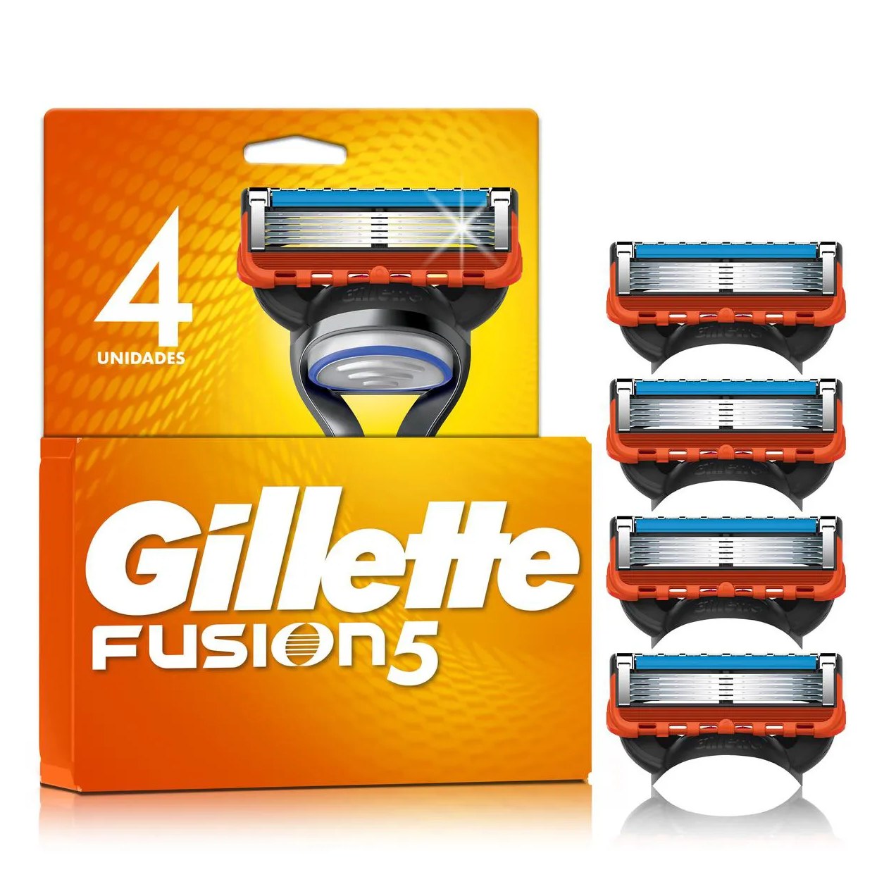 Carga para Aparelho de Barbear Gillette Fusion 5 - 4 unidades