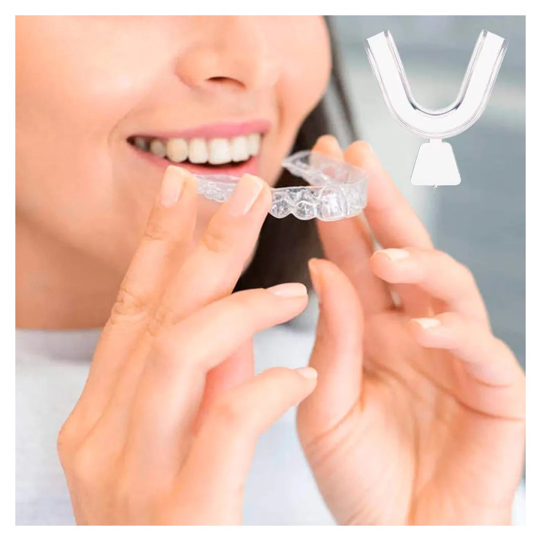 Kit 4 Moldeiras Clareamento Dental Termomoldável + 2 Cases
