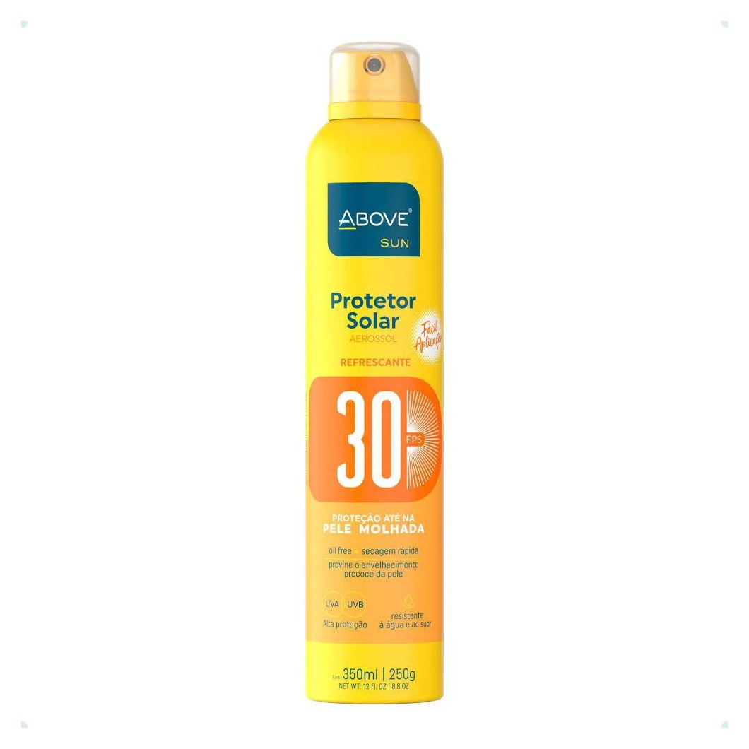 Protetor Solar Spray Above Fps30 Resistente Água Suor 350Ml